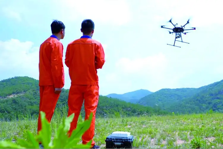 米林无人机倾斜摄影巡检拍摄